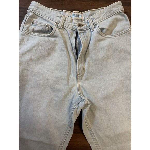 L.A. Blues Straight Leg Light Wash Jeans Size 12 Vintage  Mom Jeans - Picture 2 of 5